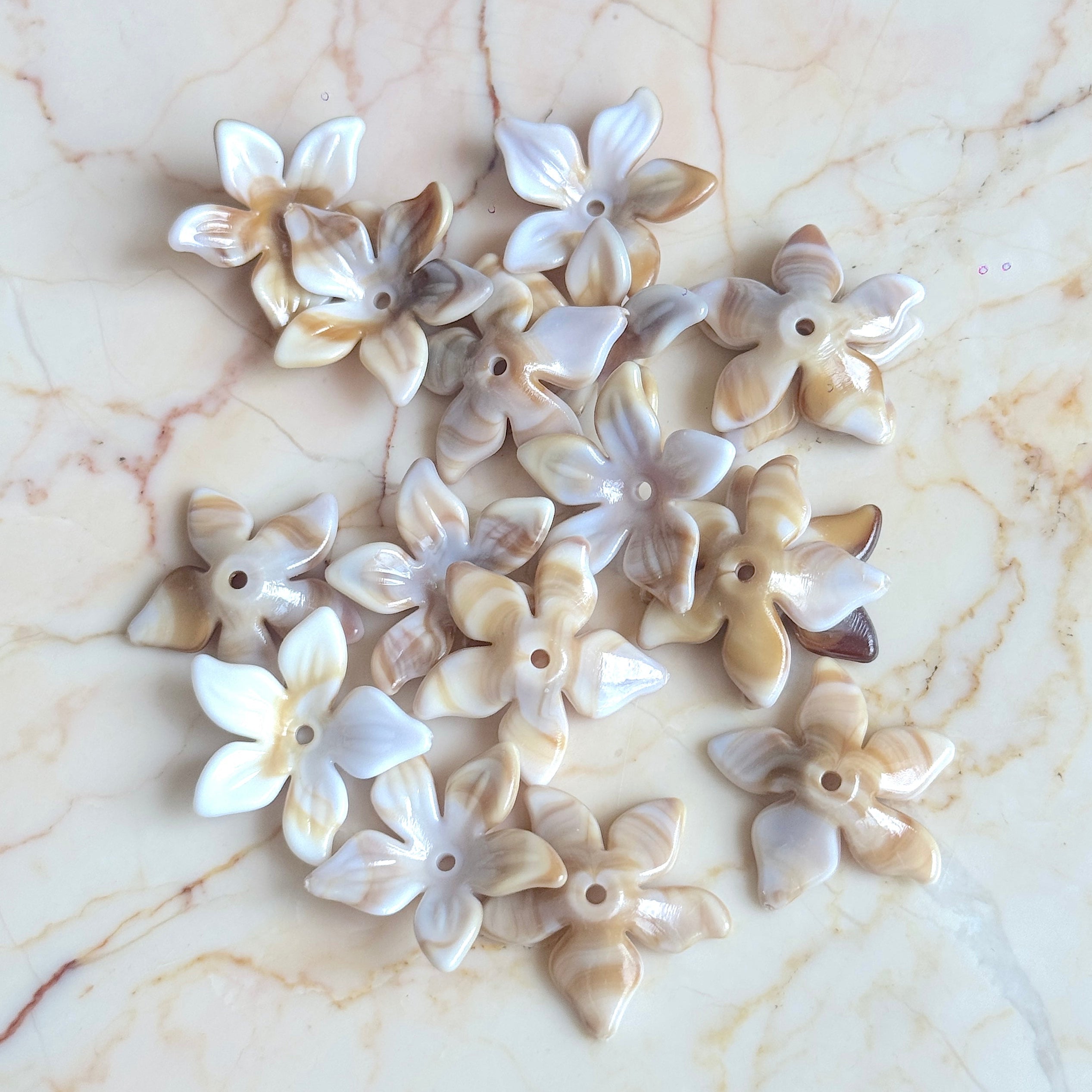 Marble Acrylic Flowers